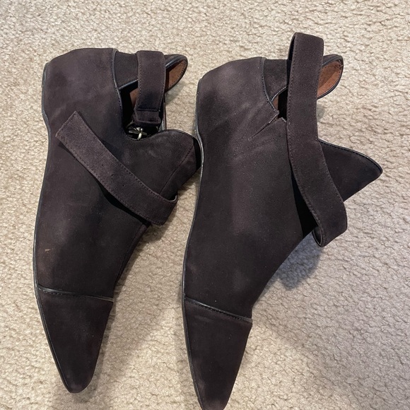 Leon Max brown suede flats Size 7.5 - Picture 3 of 12